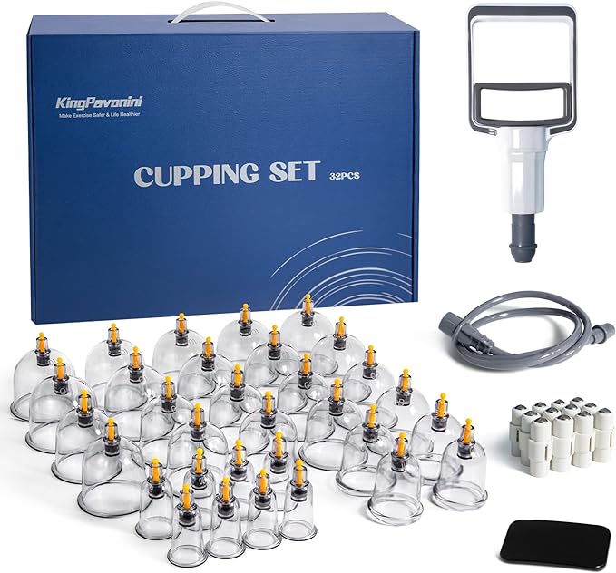 KingPavonini 32 Cups Cupping Therapy Set