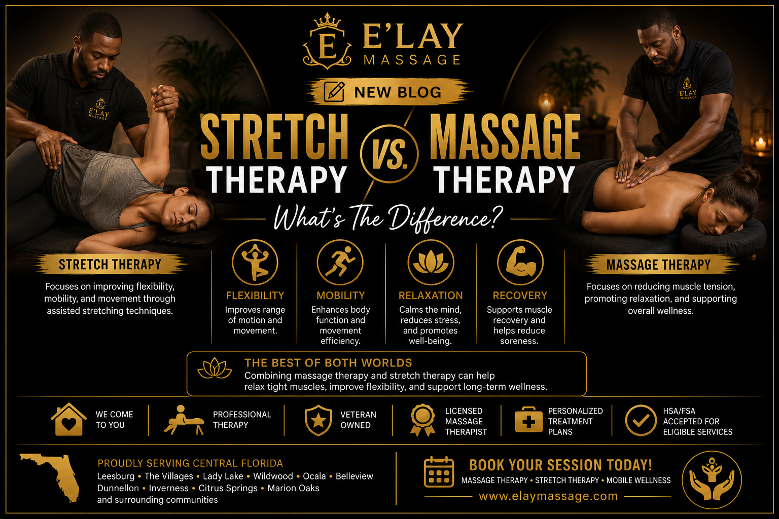 Stretch Therapy vs Massage Therapy | What's The Difference? | E'Lay Massage