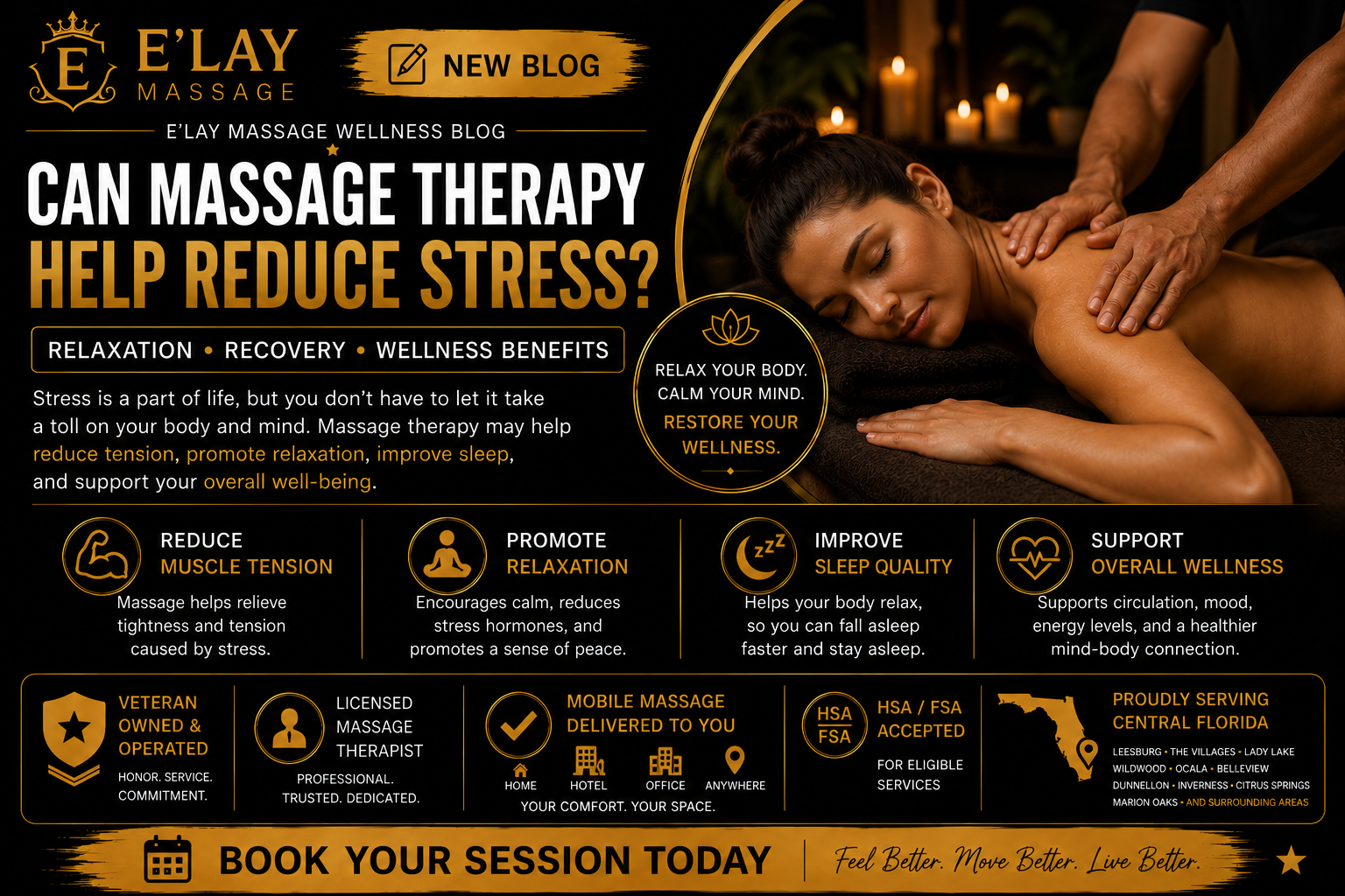 Can Massage Therapy Help Reduce Stress? | E'Lay Massage