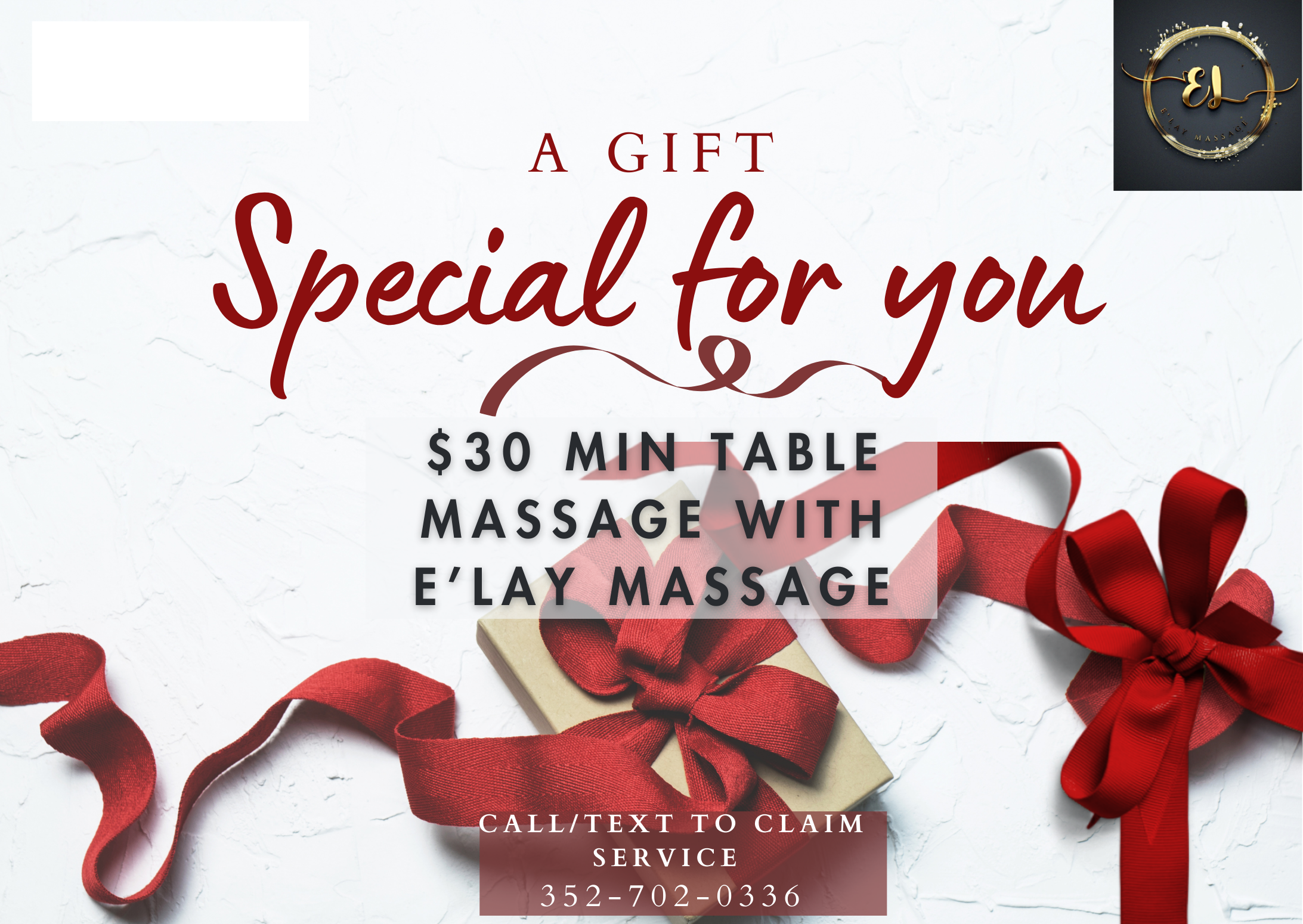 30 Min Table Massage Gift Card